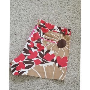 J. Crew Flower print Low fit shorts
